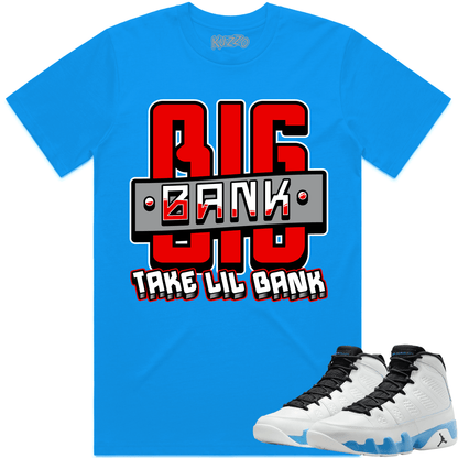 Powder Blue 9s Shirt - Jordan 9 Powder Blue 9s Shirt - Big Bank