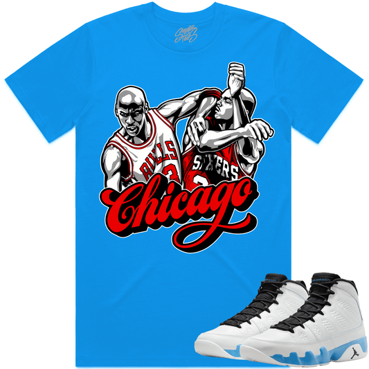 Powder Blue 9s Shirt - Jordan 9 Powder Blue 9s Shirt - Chicago