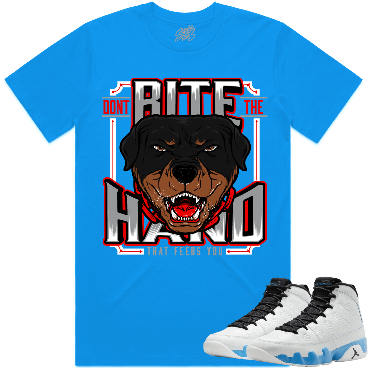 Powder Blue 9s Shirt - Jordan 9 Powder Blue 9s Shirt - Dont Bite