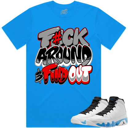 Powder Blue 9s Shirt - Jordan 9 Powder Blue 9s Shirt - F#CK