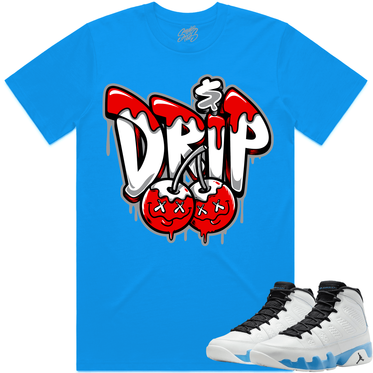 Powder Blue 9s Shirt - Jordan 9 Powder Blue 9s Shirt - Money Drip