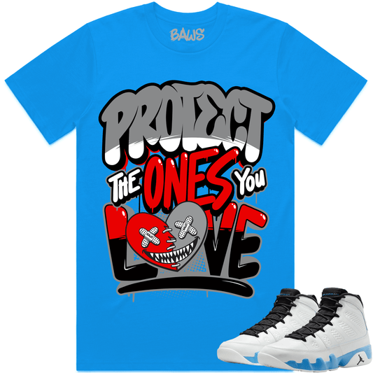 Powder Blue 9s Shirt - Jordan 9 Powder Blue 9s Shirt - PTOYL