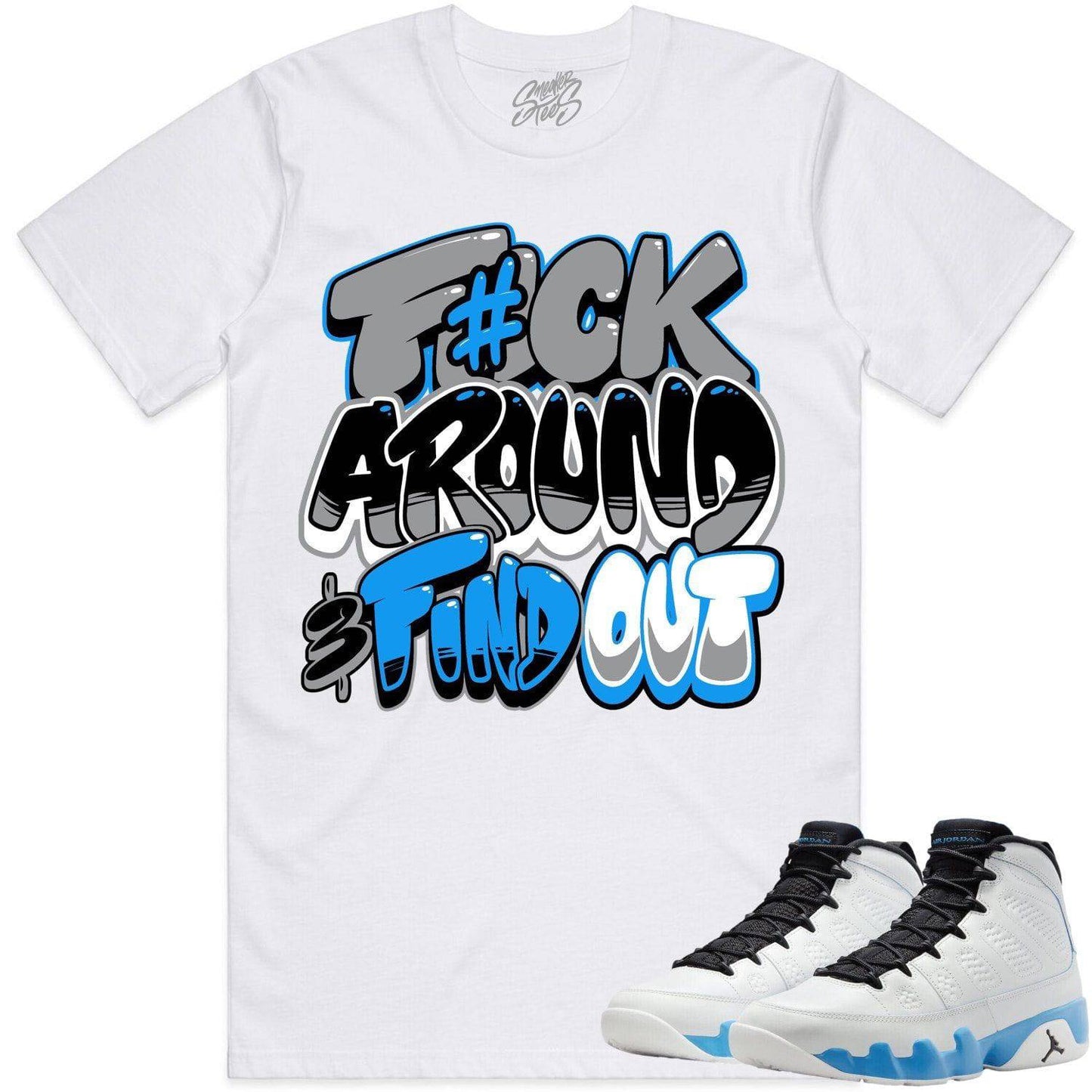 Powder Blue 9s Shirt - Jordan 9 Powder Blue ShirtS - F#CK