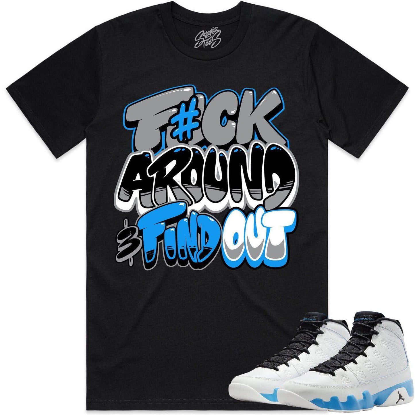 Powder Blue 9s Shirt - Jordan 9 Powder Blue ShirtS - F#CK