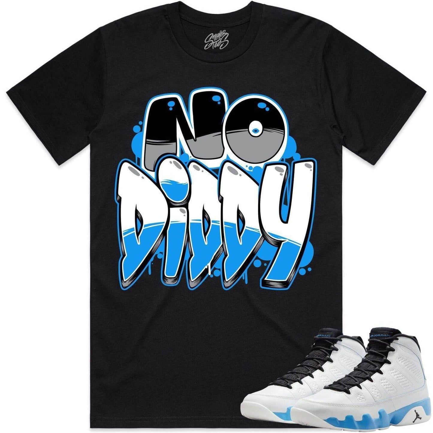 Powder Blue 9s Shirt - Jordan 9 Powder Blue Shirts - NoDiddy