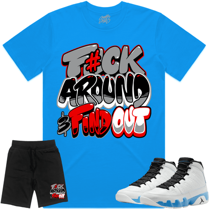 Powder Blue 9s Sneaker Outfits - F#CK