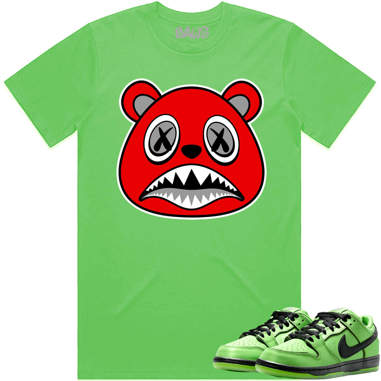 Powerpuff Dunks Shirt - Buttercup Dunks Shirts - Angry Baws Bear