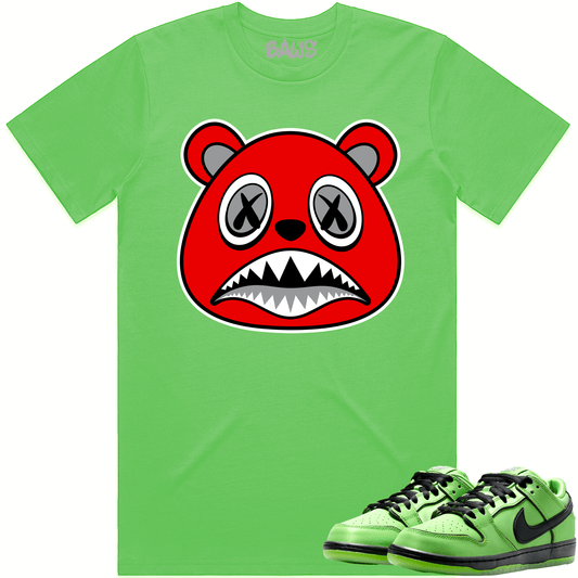 Powerpuff Dunks Shirt - Buttercup Dunks Shirts - Angry Baws Bear