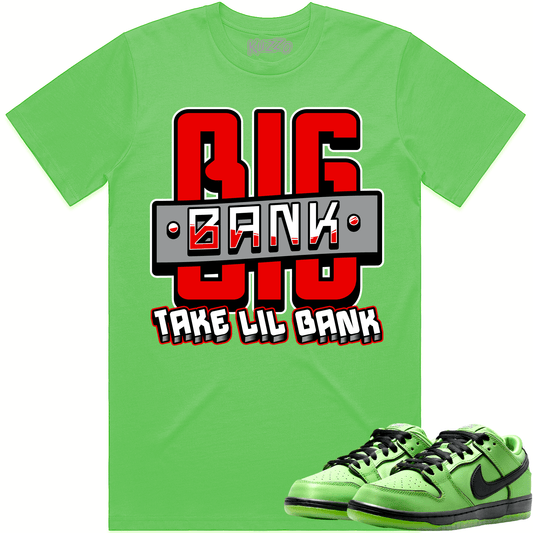 Powerpuff Dunks Shirt - Buttercup Dunks Shirts - Red Big Bank