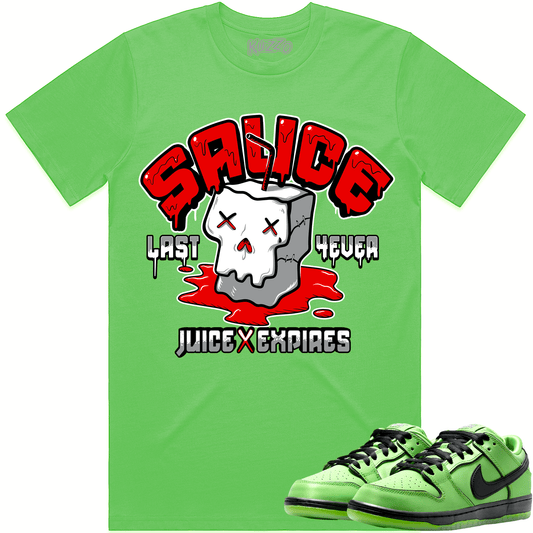 Powerpuff Dunks Shirt - Buttercup Dunks Shirts - Red Sauce