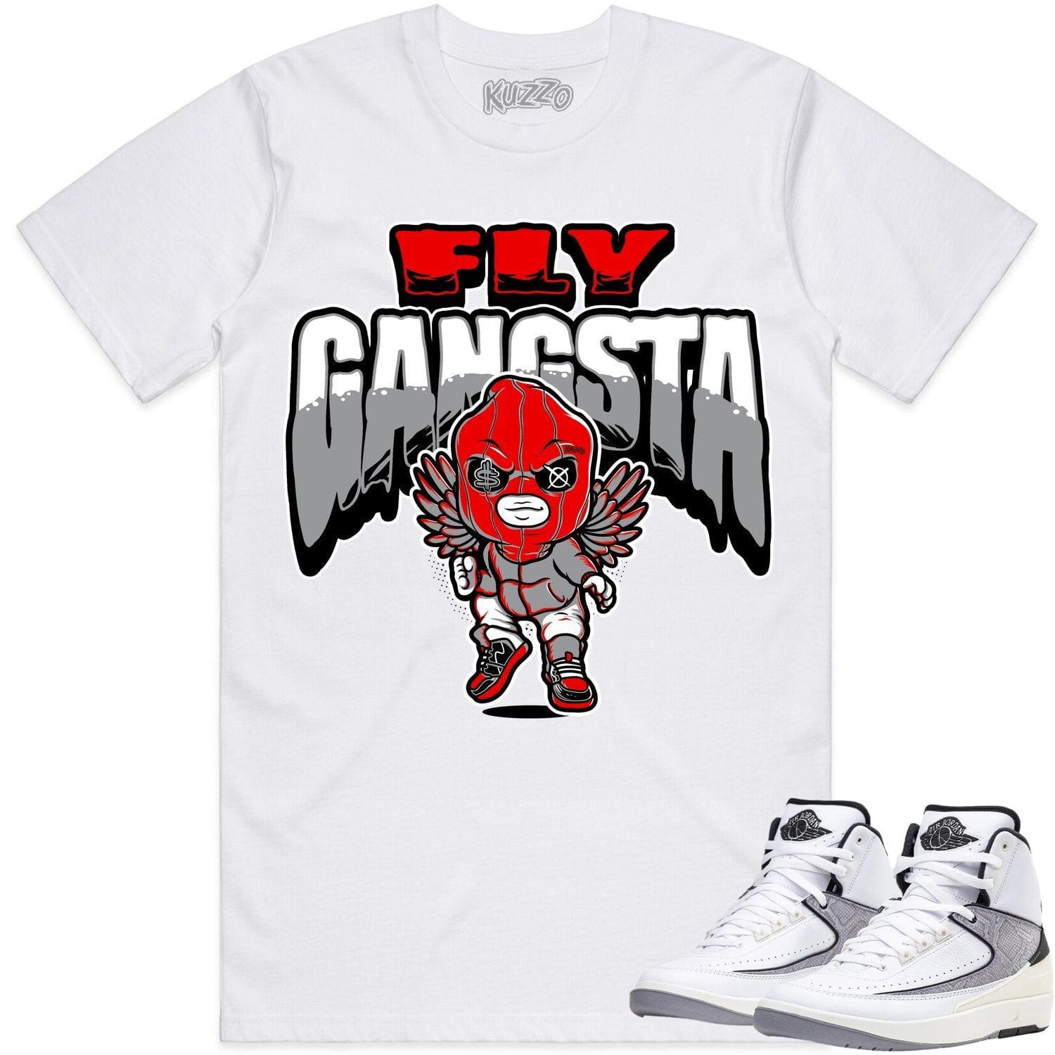 Python 2s Shirts - Jordan Retro 2 Python 2s Sneaker Tees - Fly Gangsta