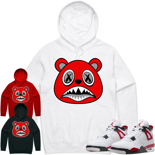 Red Cement 4s Hoodie - Jordan Retro 4 Red Cement Hoodie - Angry Baws