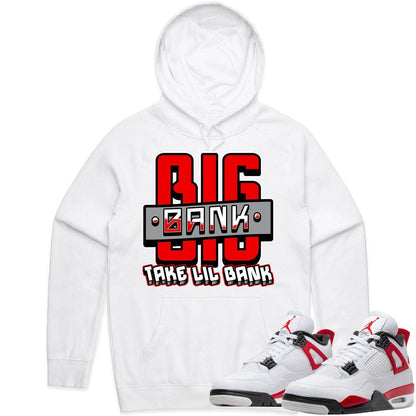 Red Cement 4s Hoodie - Jordan Retro 4 Red Cement Hoodie - Big Bank