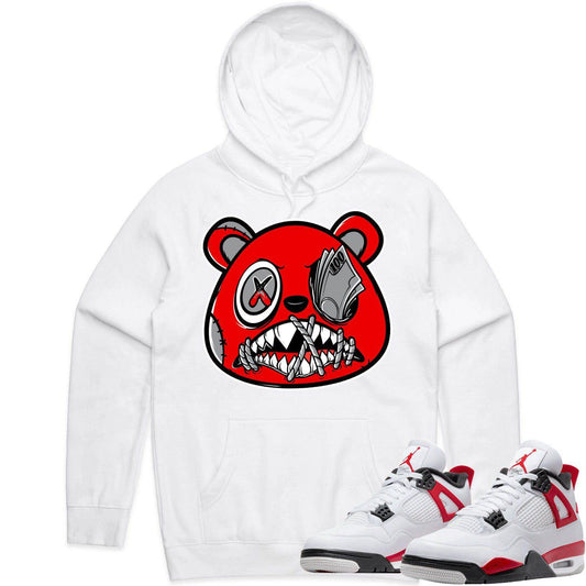 Red Cement 4s Hoodie - Jordan Retro 4 Red Cement Hoodie - Money Talks 