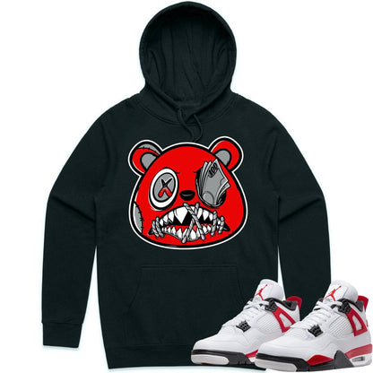 Red Cement 4s Hoodie - Jordan Retro 4 Red Cement Hoodie - Money Talks 