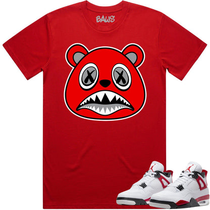 Red Cement 4s Shirt - Jordan Retro 4 Red Cement Shirts - Angry Baws