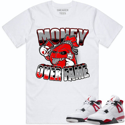 Red Cement 4s Shirt - Jordan Retro 4 Red Cement Shirts - Money Fame