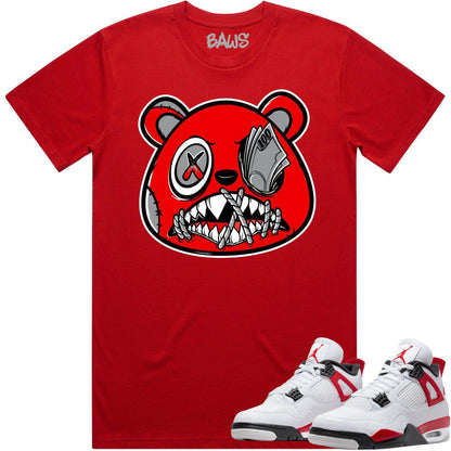 Red Cement 4s Shirt - Jordan Retro 4 Red Cement Shirts - Money Talks 