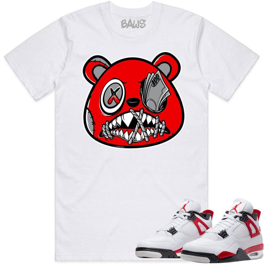 Red Cement 4s Shirt - Jordan Retro 4 Red Cement Shirts - Money Talks 