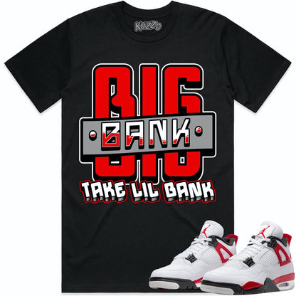 Red Cement 4s Shirt - Jordan Retro 4 Red Cement Shirts - Red Big Bank