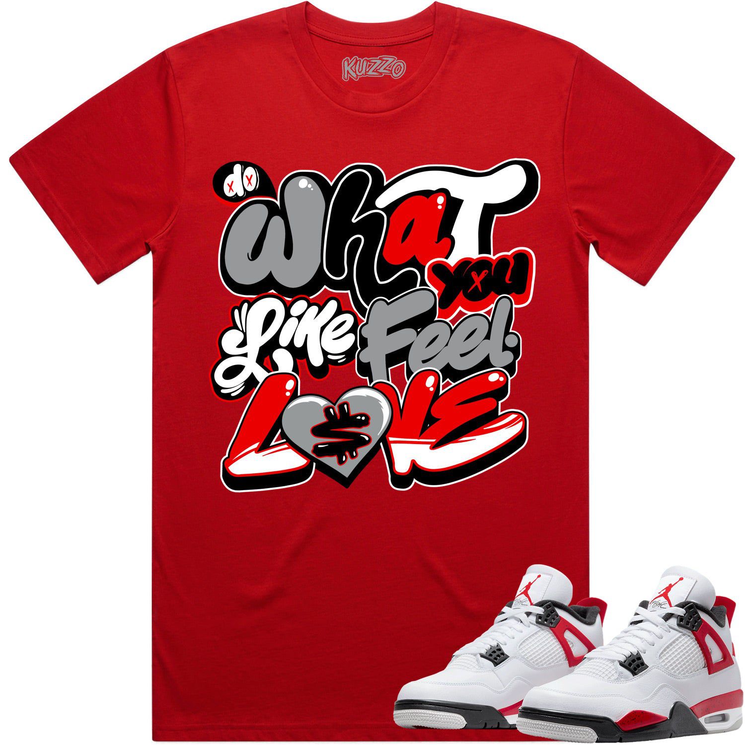 Red Cement 4s Shirt - Jordan Retro 4 Red Cement Shirts - Red Sauce
