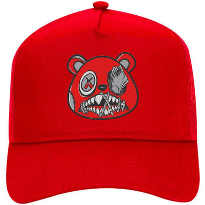 Red Cement 4s Trucker Hats - Jordan 4 Red Cement Hats - Money Talks