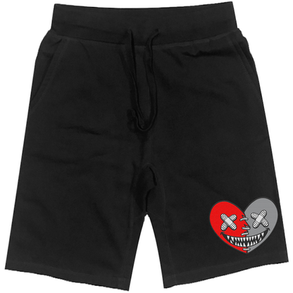 Red Heart Baws : Black Shorts : Sneaker Shorts : Jordan Flint 13s