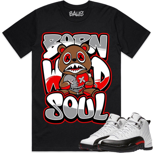 Red Taxi 12s Shirt - Jordan Retro 12 Red Taxi Shirts - Born Wild Baws