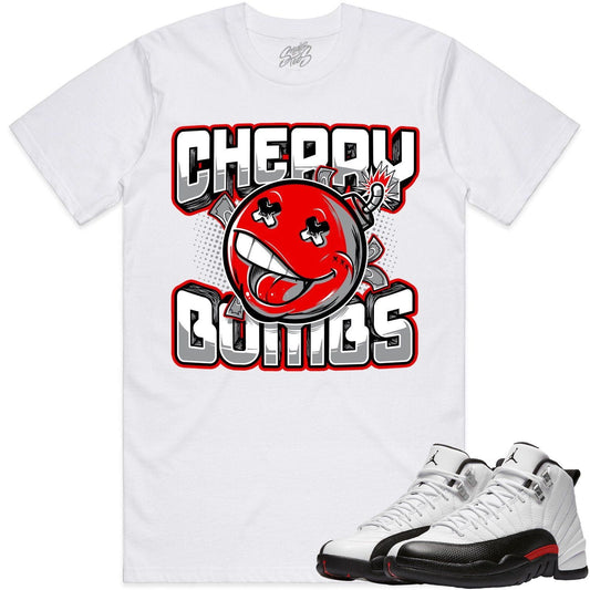 Red Taxi 12s Shirt - Jordan Retro 12 Red Taxi Shirts - Cherry Bombs