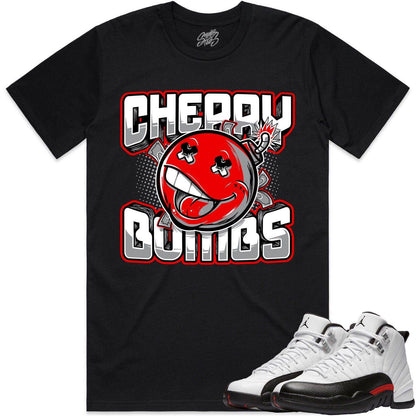 Red Taxi 12s Shirt - Jordan Retro 12 Red Taxi Shirts - Cherry Bombs