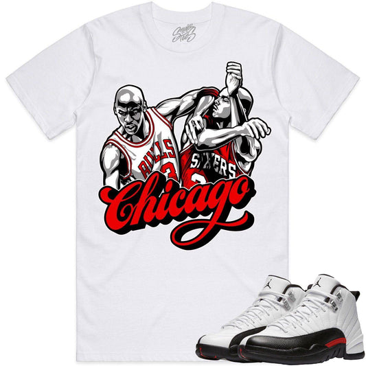 Red Taxi 12s Shirt - Jordan Retro 12 Red Taxi Shirts - Chicago