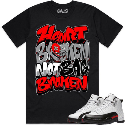 Red Taxi 12s Shirt - Jordan Retro 12 Red Taxi Shirts - Heart Broken