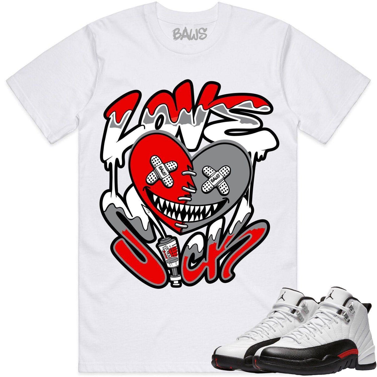 Red Taxi 12s Shirt - Jordan Retro 12 Red Taxi Shirts - Love Sick