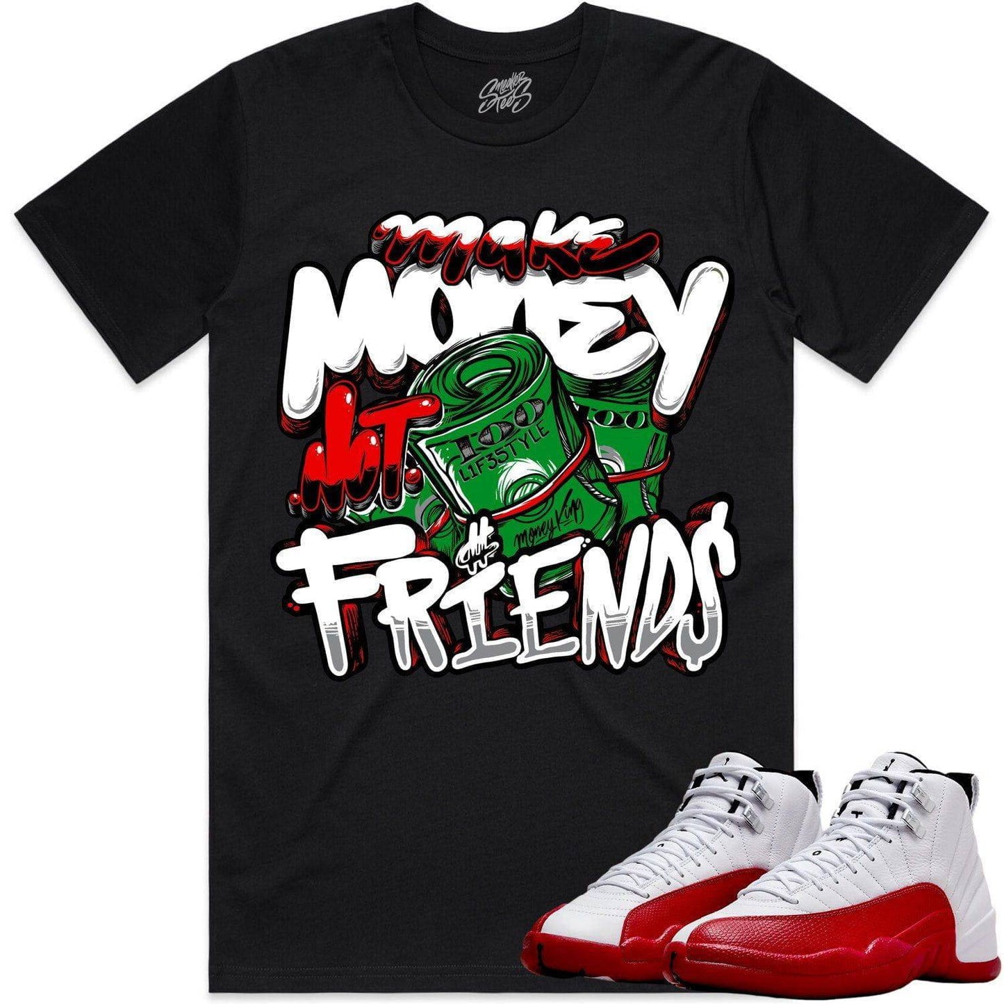 Red Taxi 12s Shirt - Jordan Retro 12 Red Taxi Shirts - Make Money