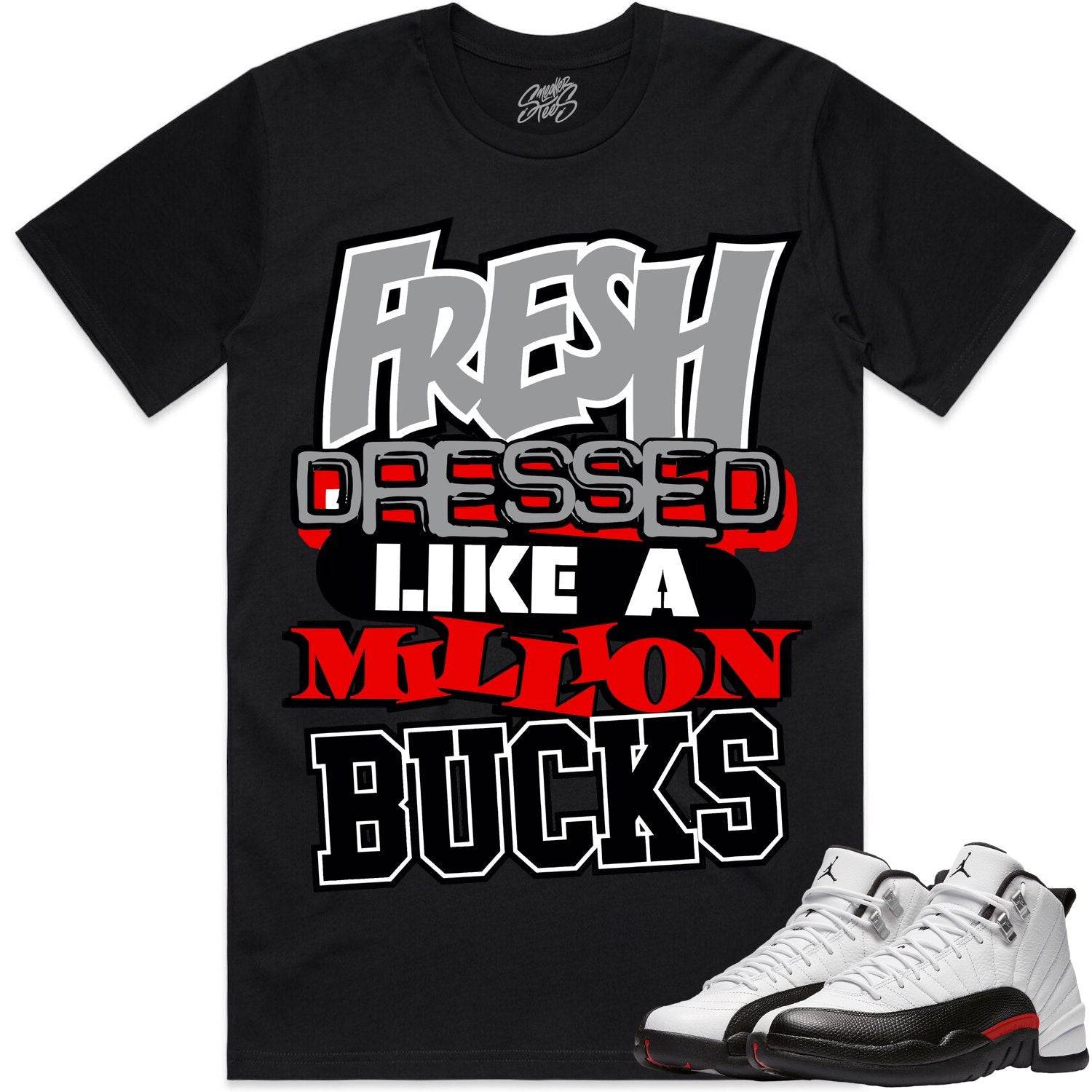 Red Taxi 12s Shirt - Jordan Retro 12 Red Taxi Shirts - Million Bucks