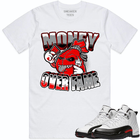 Red Taxi 12s Shirt - Jordan Retro 12 Red Taxi Shirts - Money Over Fame