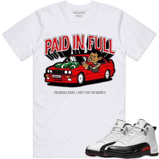 Red Taxi 12s Shirt - Jordan Retro 12 Red Taxi Shirts - Paid