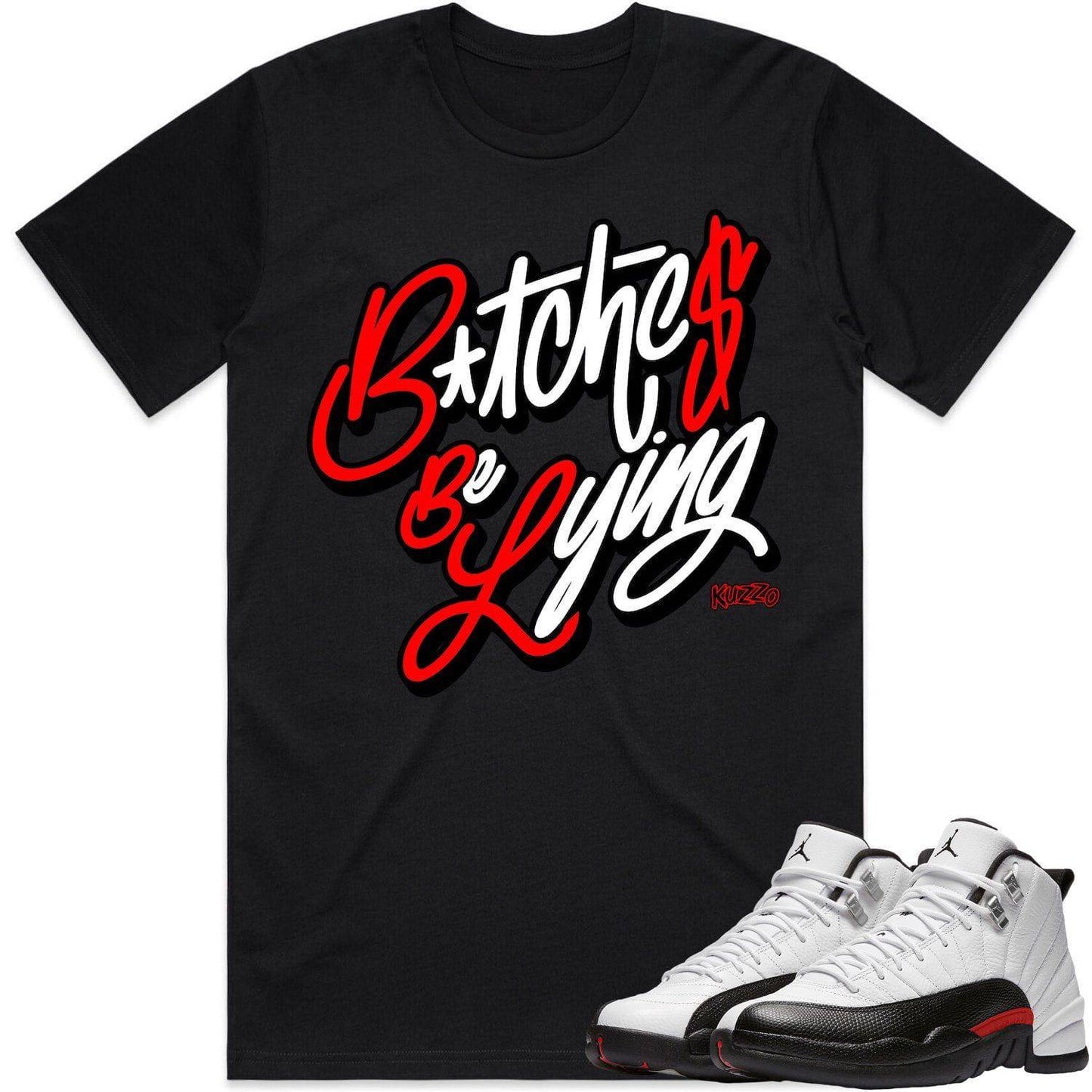 Red Taxi 12s Shirt - Jordan Retro 12 Red Taxi Shirts - Red BBL