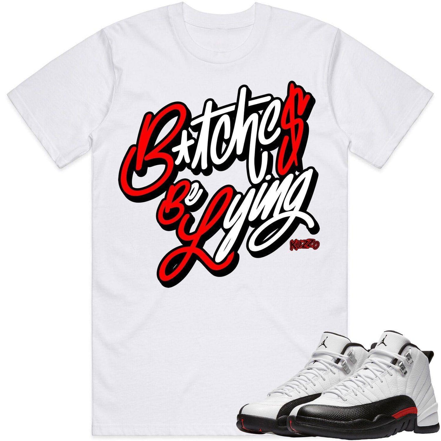 Red Taxi 12s Shirt - Jordan Retro 12 Red Taxi Shirts - Red BBL