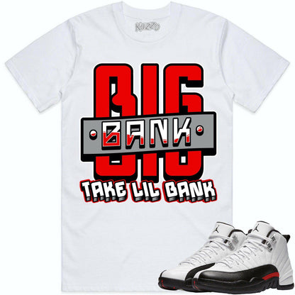 Red Taxi 12s Shirt - Jordan Retro 12 Red Taxi Shirts - Red Big Bank