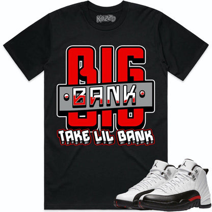 Red Taxi 12s Shirt - Jordan Retro 12 Red Taxi Shirts - Red Big Bank