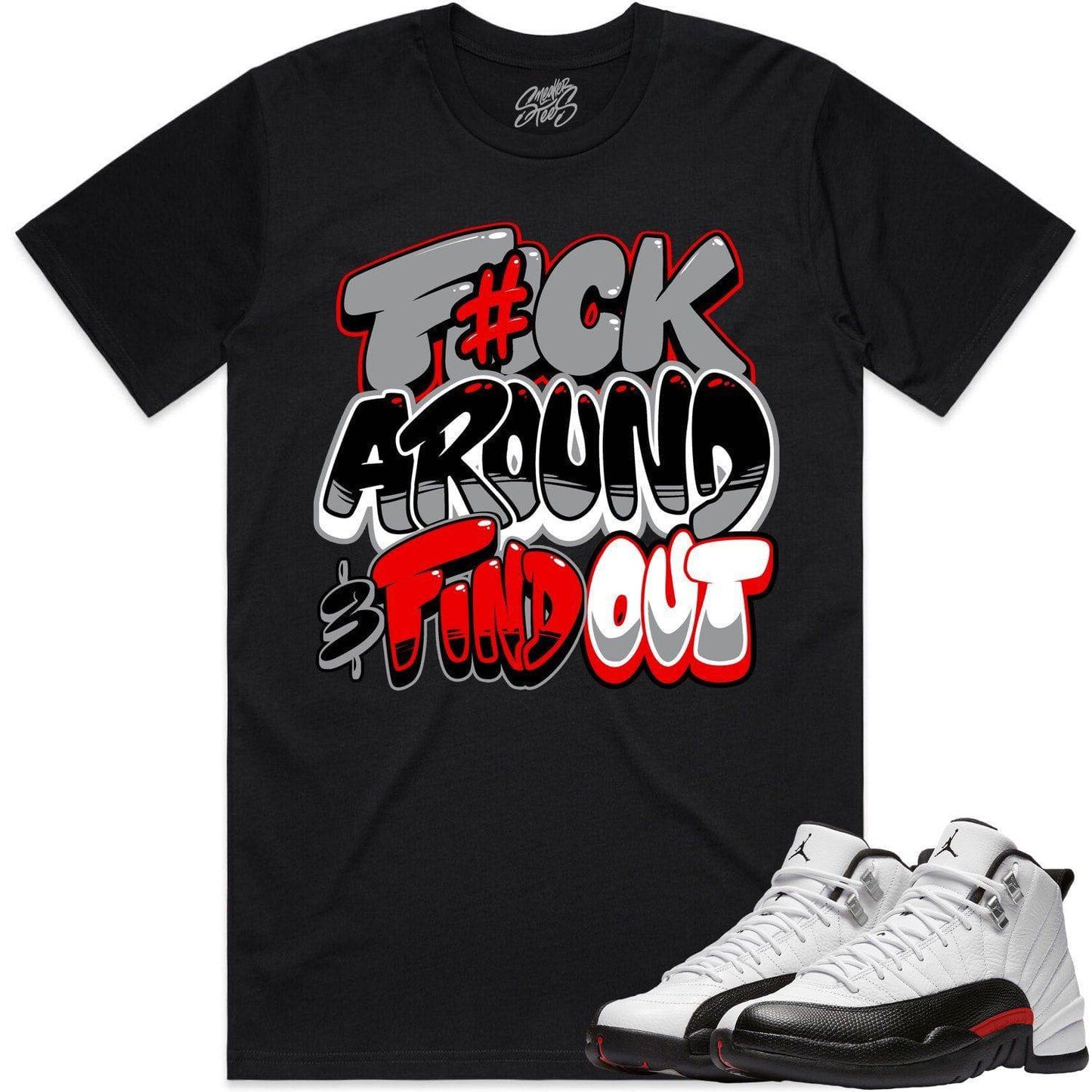 Red Taxi 12s Shirt - Jordan Retro 12 Red Taxi Shirts - Red F#CK