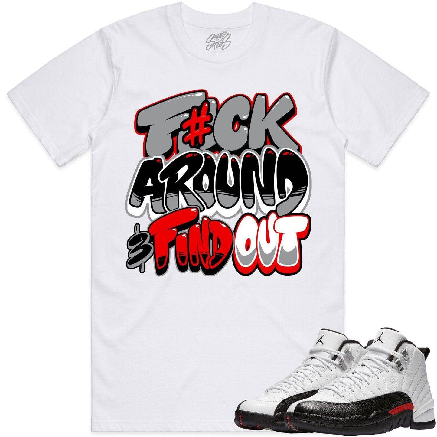 Red Taxi 12s Shirt - Jordan Retro 12 Red Taxi Shirts - Red F#CK