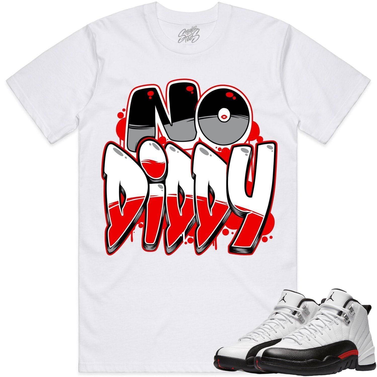 Red Taxi 12s Shirt - Jordan Retro 12 Red Taxi Shirts - Red NoDiddy