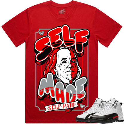 Red Taxi 12s Shirt - Jordan Retro 12 Red Taxi Shirts - Self Made