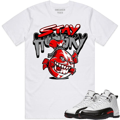 Red Taxi 12s Shirt - Jordan Retro 12 Red Taxi Shirts - Stay Hungry