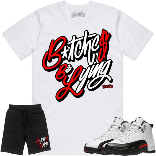 Red Taxi 12s Sneaker Outfits - Jordan 12 Red Taxi - BBL