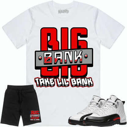 Red Taxi 12s Sneaker Outfits - Jordan 12 Red Taxi - Big Bank