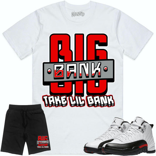 Red Taxi 12s Sneaker Outfits - Jordan 12 Red Taxi - Big Bank