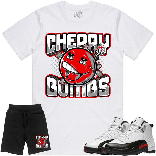 Red Taxi 12s Sneaker Outfits - Jordan 12 Red Taxi - Cherry Bombs